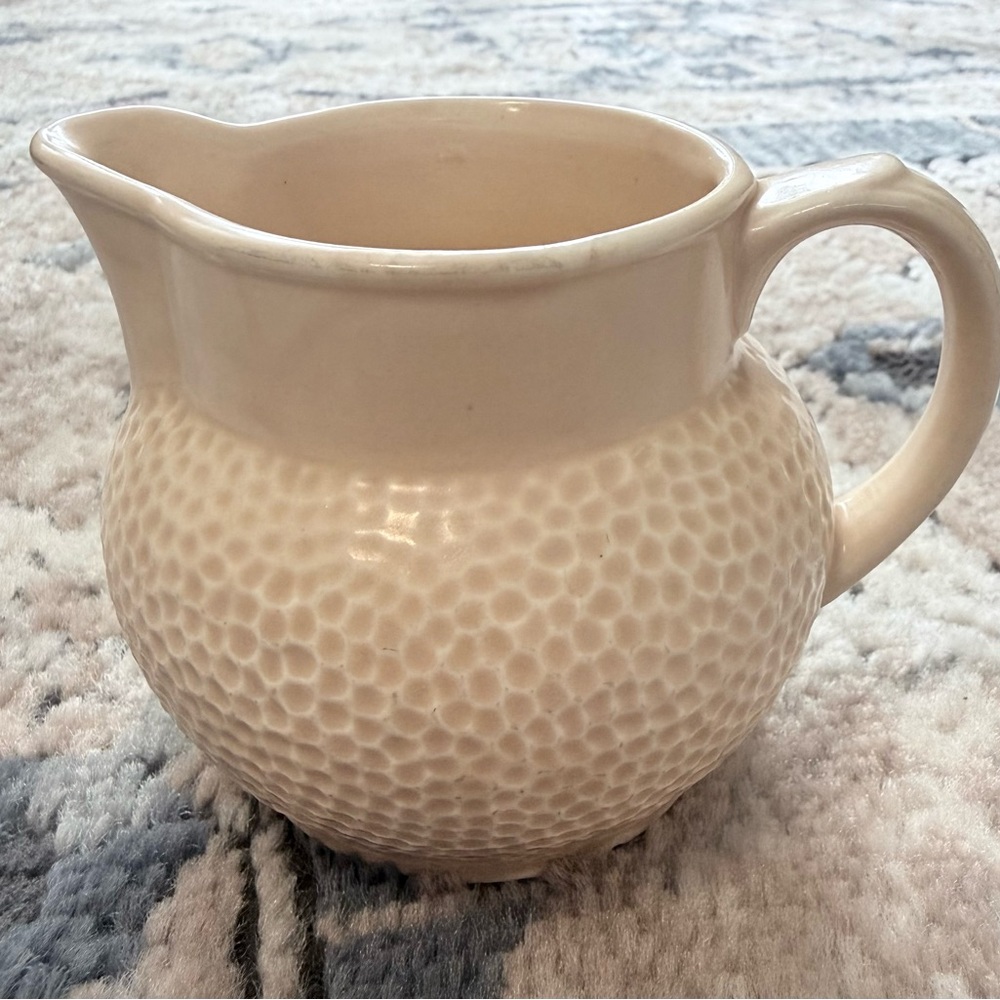 Elegant Cream Textured Pitcher